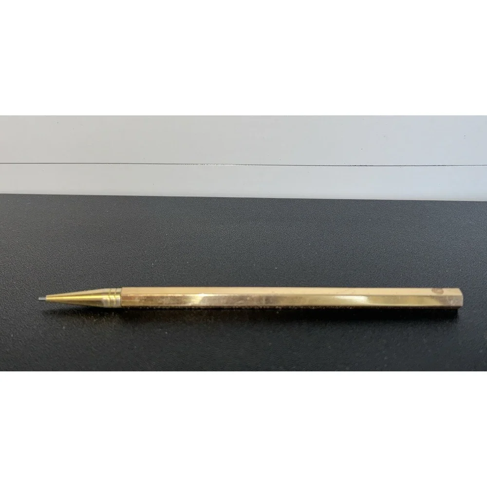 Antique Vintage Mechanical Pencil - BRASS/GOLD Twistable No Cap
